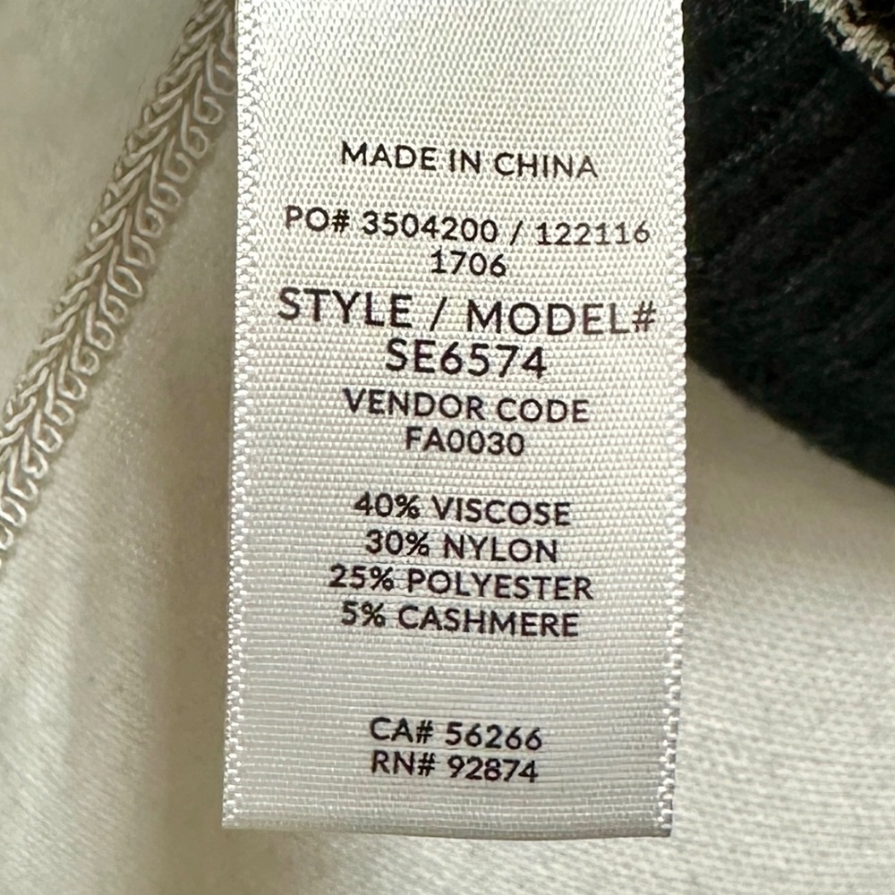 Splendid short sleeve black cashblend sweater XS - Picture 5 of 5